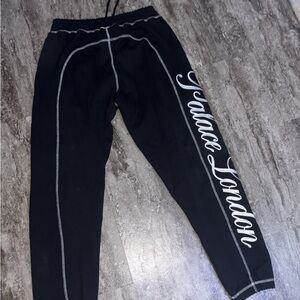 Palace chain stitch black sweatpants